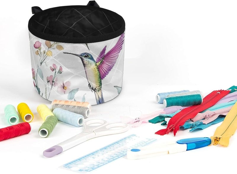 Kathyboom Humming Bird Sewing Machine Mat for Table Muffling Reduce Vibration Anti-Dust with Storage Water-Proof Sew Machine Pad - Image 3